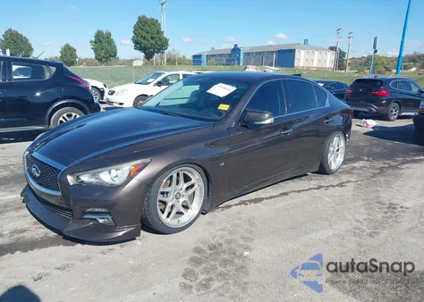 2014 Infiniti Q50 Premium z USA, uszkodzony, nr VIN JN1BV7AP3EM680025